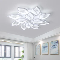 modern ceiling lights led iron chandelier app remote control functionliving roombedroomhomechandelierceiling acrylic light