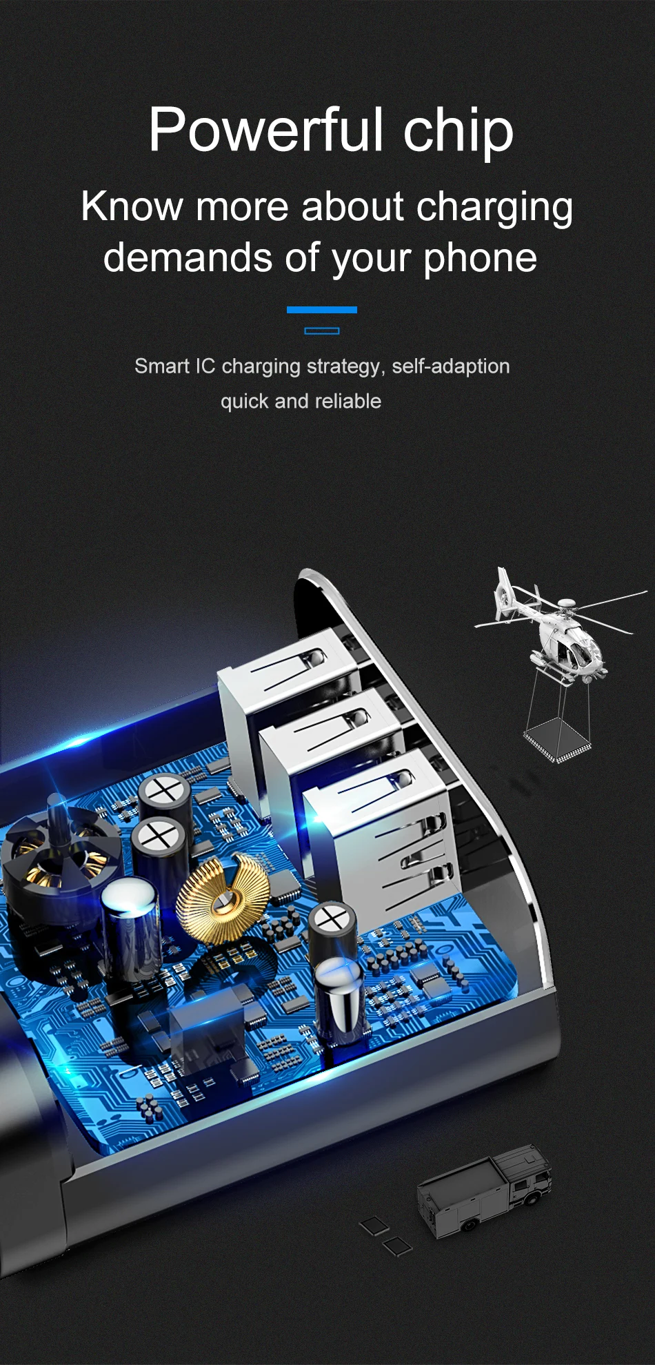 Baseus Мульти USB зарядное устройство для iPhone samsung Xiaomi Mi Быстрая зарядка Turbo несколько настенных зарядных устройств EU US Plug зарядное устройство для мобильного телефона
