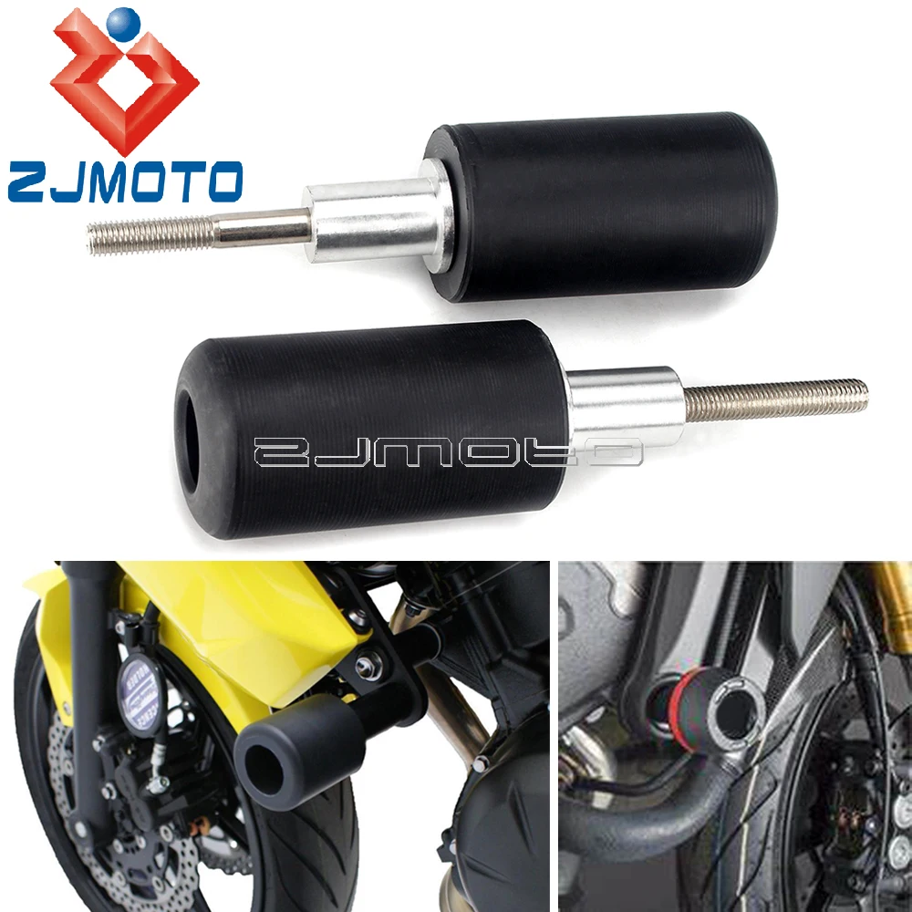 

Черные слайдеры рамы мотоцикла, металлическая клейкая палочка, защита от ударов для Yamaha Suzuki Kawasaki Honda Ducati