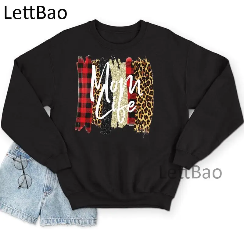 

Mama Leopard Momlife Funny Hoodies 2021 New Fashion Print Personality 2021 New Fashion Harajuku Casual Aesthetics Sweatshirts