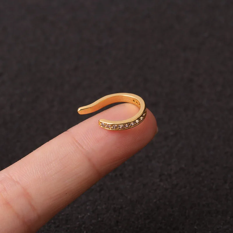 U-образные зажимы для ушей ювелирные изделия тела циркон нержавеющая сталь ушной