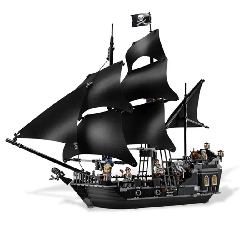 Пиратский корабль серии черный жемчуг Corsair Модель Сборка кирпича Строительные