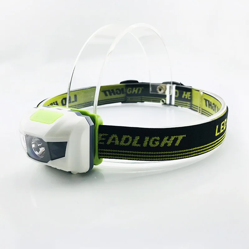 Мини налобный фонарь 10 шт. 3 светодиода мощный Головной с аккумулятором AAA|battery desk