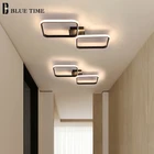 Современная светодиодная квадратная потолочная лампа, светильник для спальни, гостиной, столовой, коридора, 110 В, 220 В, домашний светильник, потолочный светильник, лампа для коридора