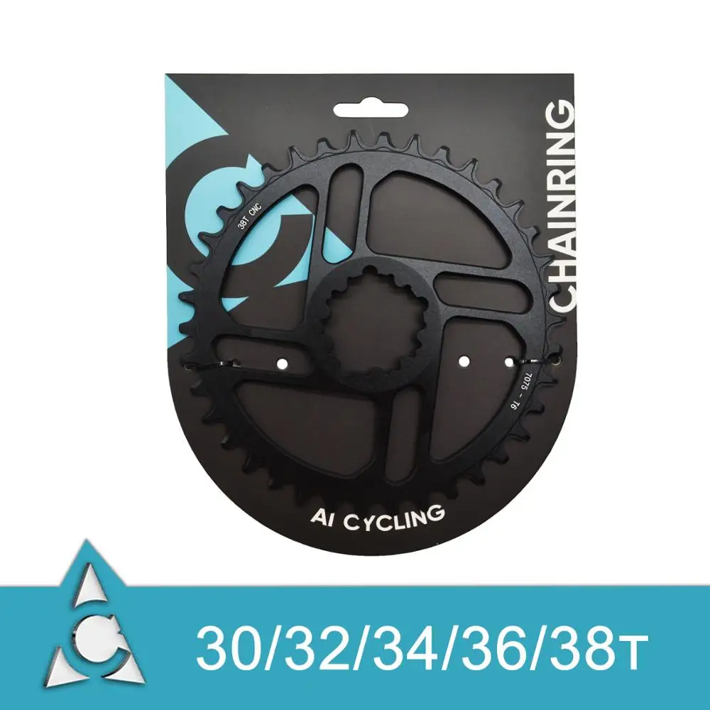 Узкое и широкое круглое кольцо 3 мм офсетное MTB прямое Крепление 30T / 32T 34T 36T 38T для