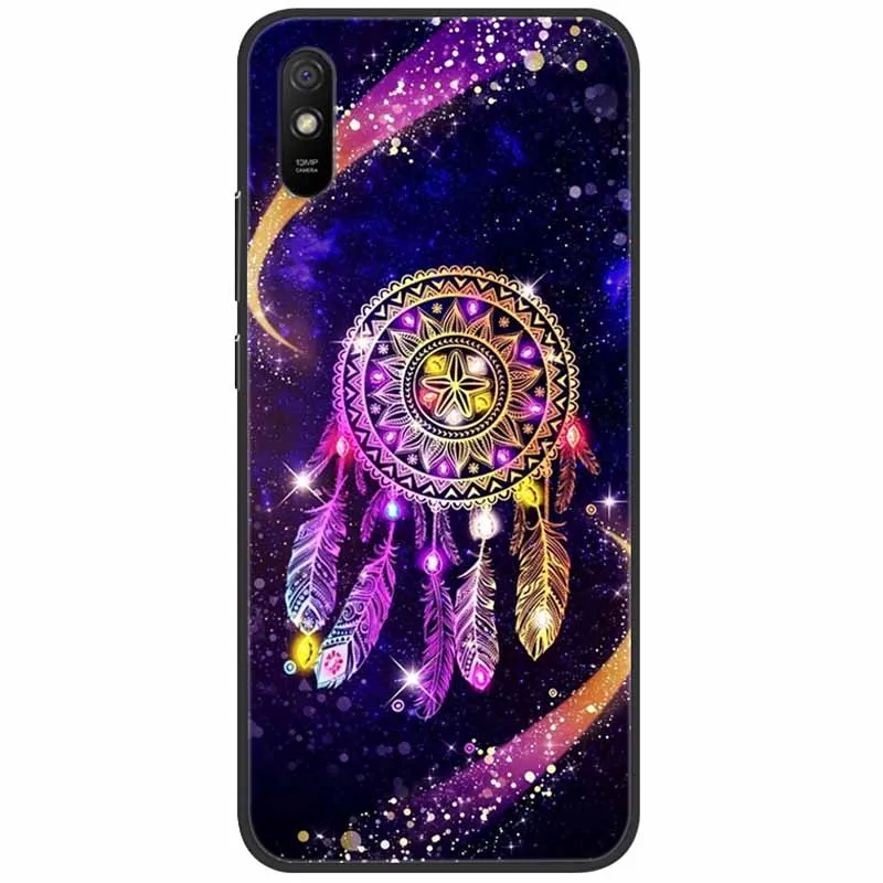 Мягкий силиконовый чехол для Redmi 9AT Черный TPU Чехол с львом-котом, защитный чехол для Xiaomi 9A Redmi9A 9 A AT T Крутая крышка на.