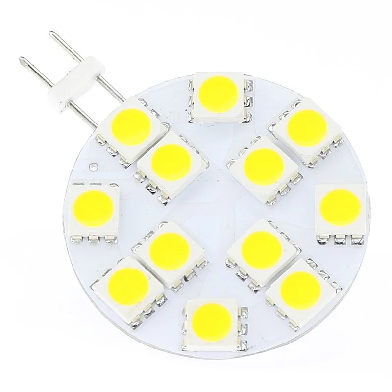 Широкий Вольт AC/DC10 30V Led G4 12LED 5050 SMD 12В 24В Bi pin яхты лодки кораблей автомобилей