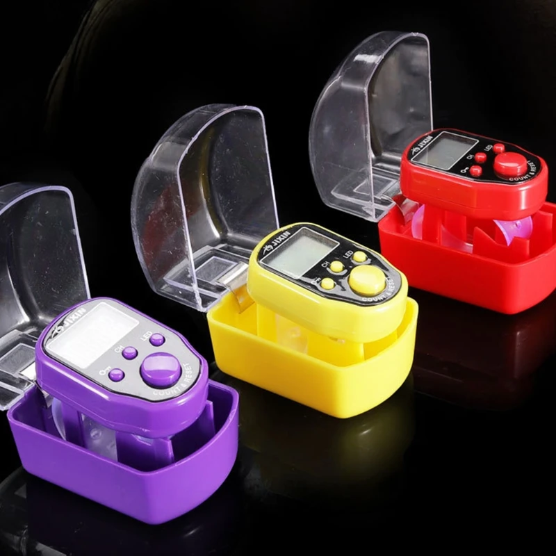 

Stitch Marker Row Hand Tally Finger Counter LCD Electric Digital Light Sewing M89A