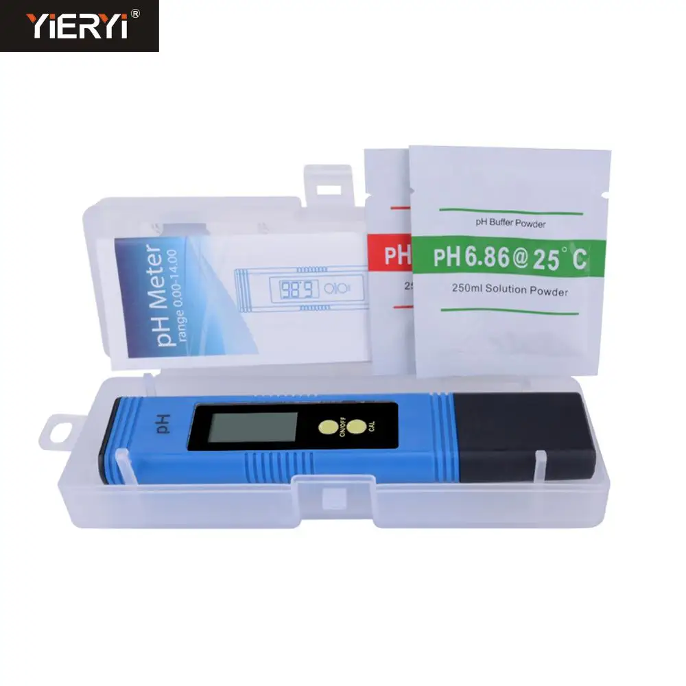 Yieryi TDS ph-метр PH/TDS/EC/TEMP метр цифровой монитор качества воды тестер серии для бассейнов, питьевой воды, аквариумов - Цвет: Blue PH-02