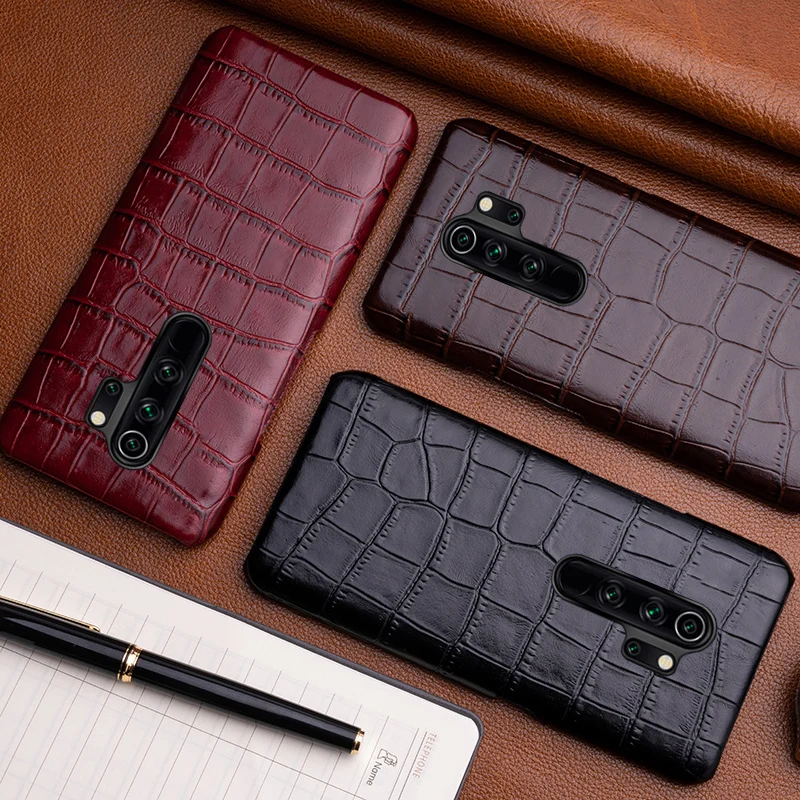 Kup Skórzany Futerał Na Telefon Do Xiaomi Redmi Note 9 S 8 7 6 5 K30 Mi 9 Se 9T 10 A3 Lite Mix 2s Max 3 Poco F1 X2 X3 F2 Pro Krokodyl