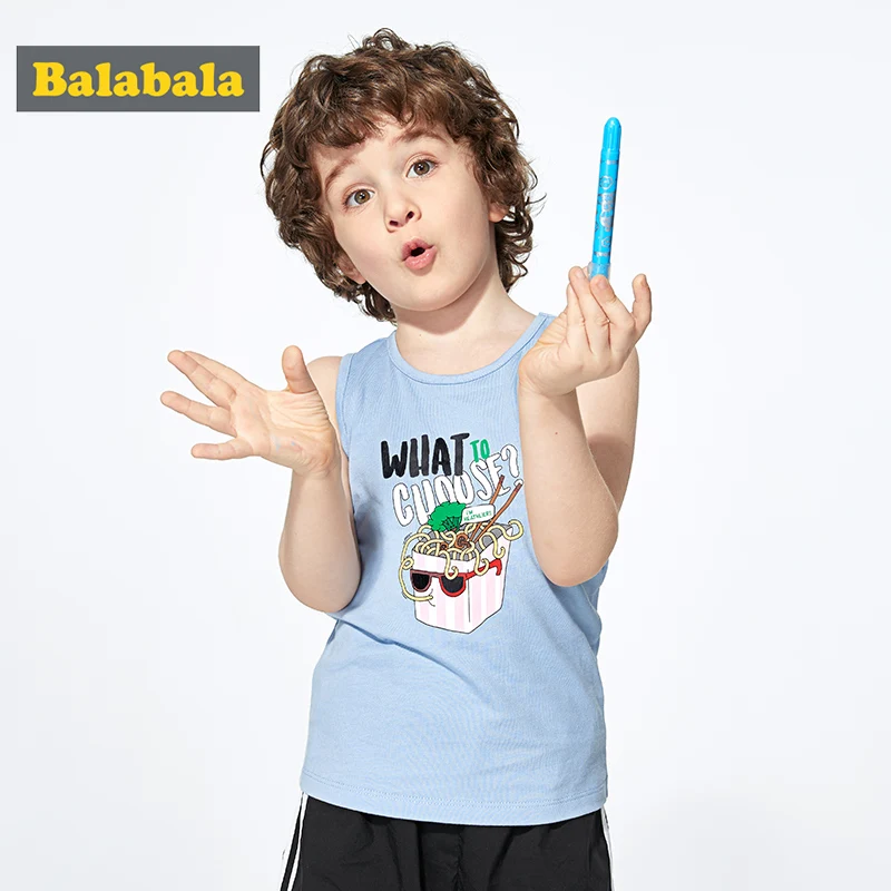 Balabala/жилет для мальчиков Детский летний жилет 2020 Удобная дышащая одежда из