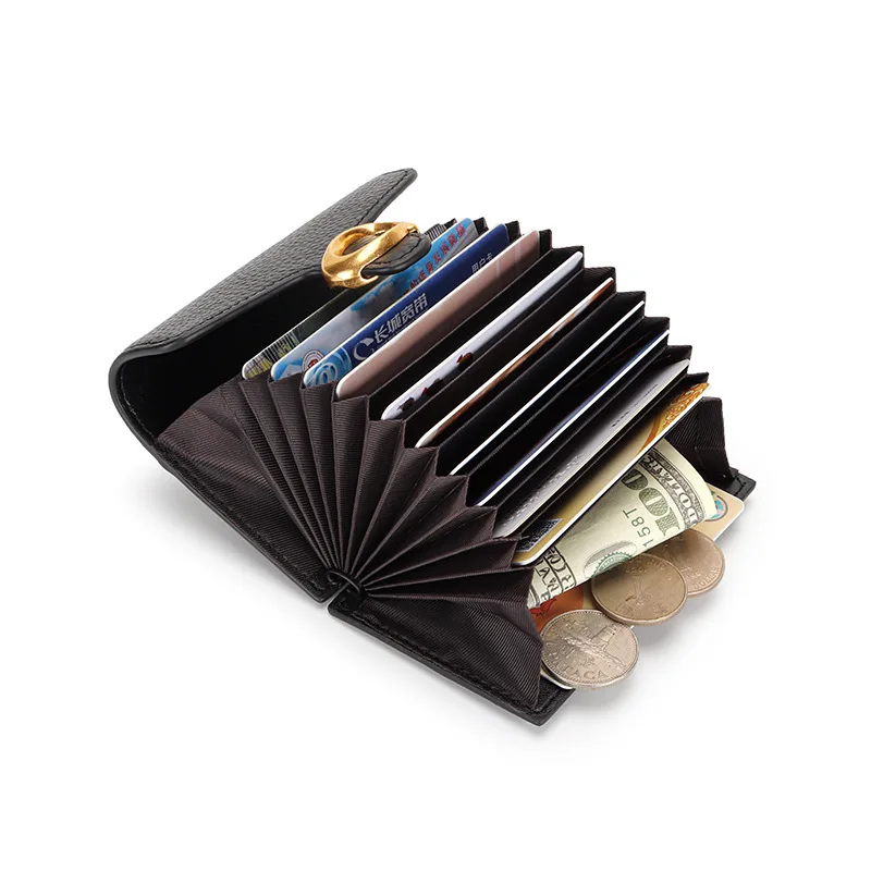 

Geestock модный органный кошелек для карт унисекс кожаный кошелек для удостоверения личности держатель для кредитных карт кошелек для монет те...