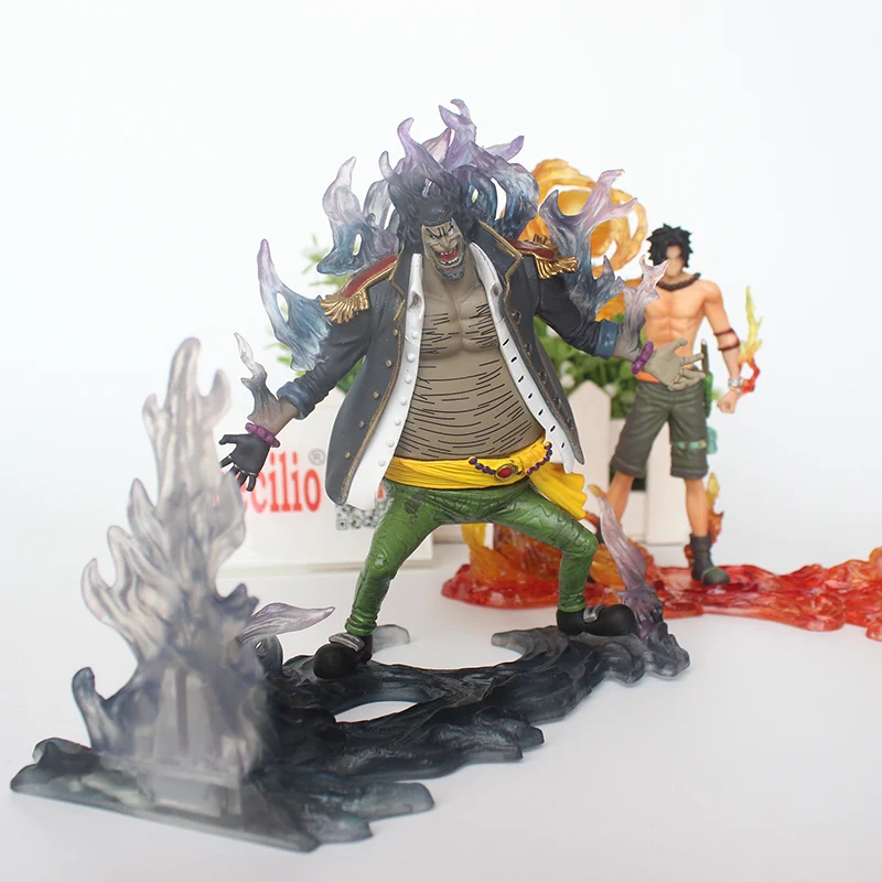 2pcs/set One Piece Ace vs Teach Blackbeard Anime PVC Action Figure 15cm | Игрушки и хобби