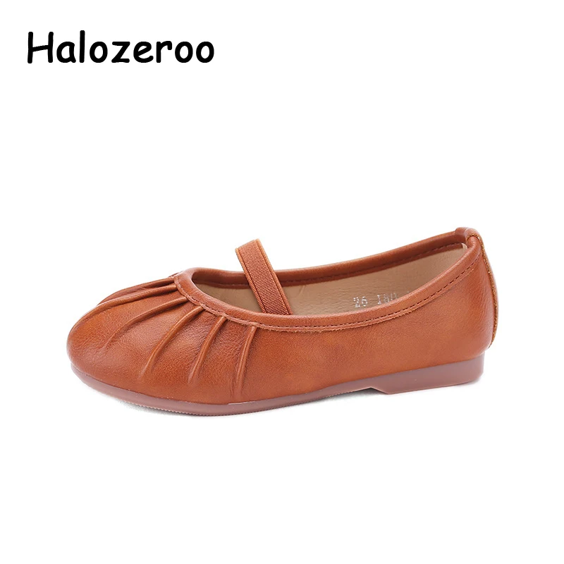 Весенние модельные туфли для маленьких девочек Детские Балетки детская