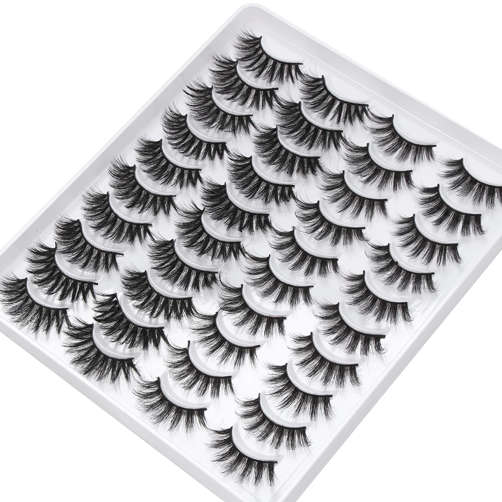 20 пар/компл. смешанные стили 3D искусственной норки накладные ресницы Wispies