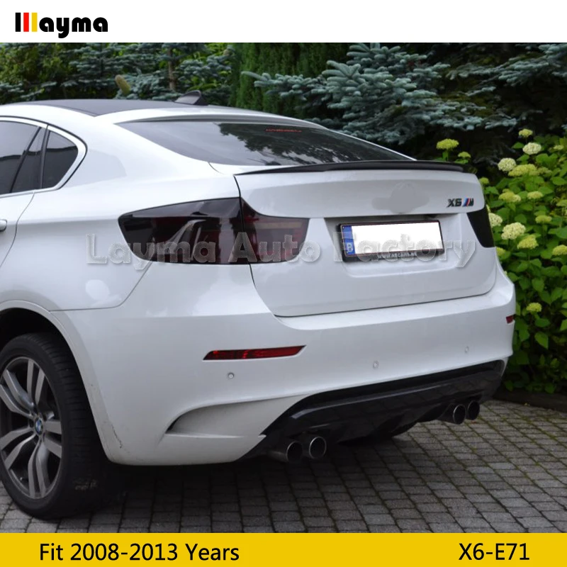 Стильный спойлер для заднего багажника из углеродного волокна BMW X6 xDrive 35i 50i 2008 2013