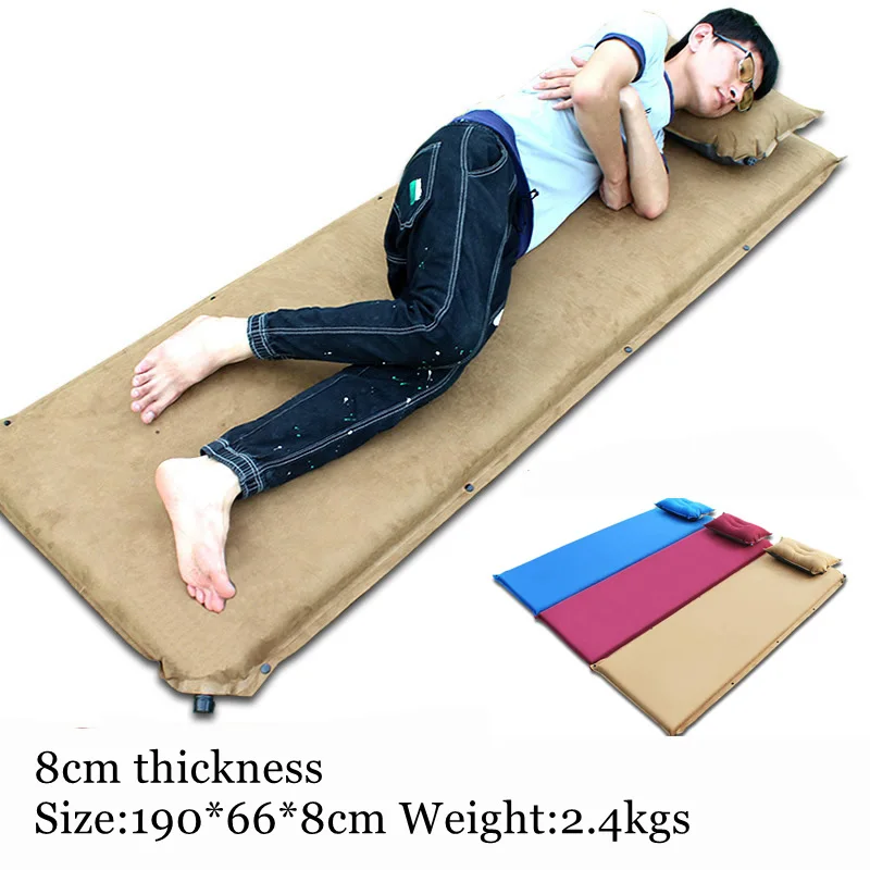 

Надувной туристический матрас, толщина 8 см, 190*66 см