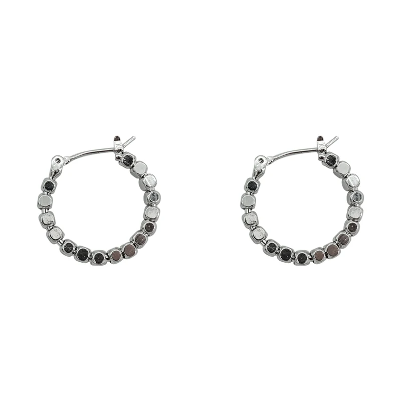 

Sweet and Sour Hoop Earrings Design 2020 nian New Style Trendy and Fairy Ear Stud Cool All-Matching Graceful Korean Stud