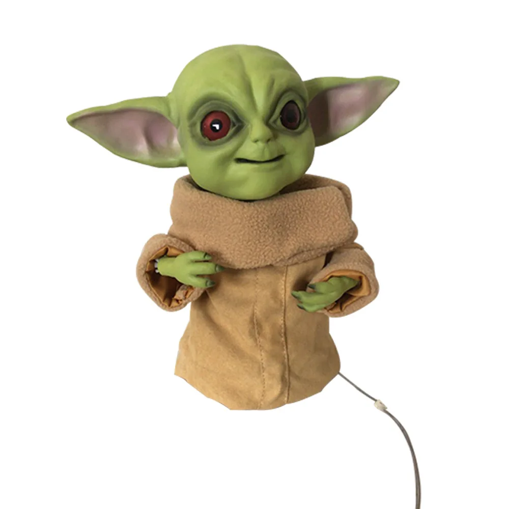 

28cm Master Baby Yoda Electric toys Action Figure Toy Yoda Model Collectible Toys For Children Boys Christmas Birthday Gift