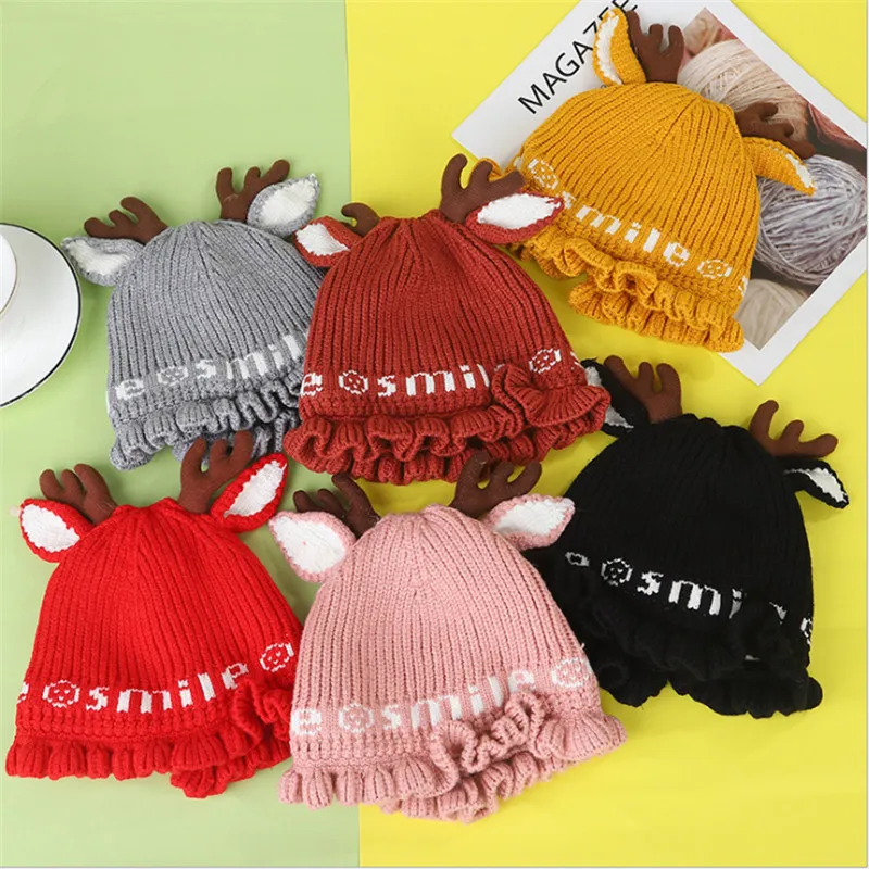 Милая мультяшная вязаная крючком теплая шапка-ведро шапки для новорожденных