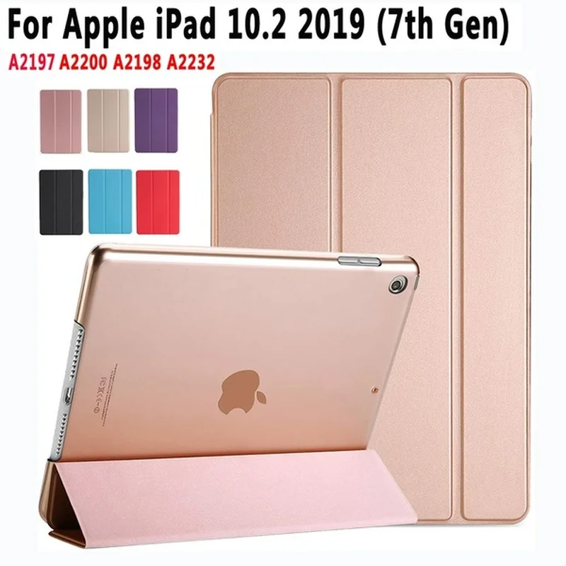 Роскошный умный кожаный чехол подставка для планшета Apple IPad 10 2 дюйма 2019 7 го