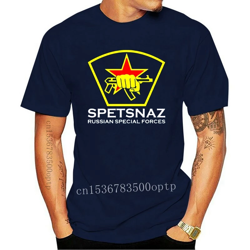 

New 2021est 2021 Men T-Shirt Fashion Spetsnaz Logo Russian Special Forces T-shirt S to 3XL T shirt
