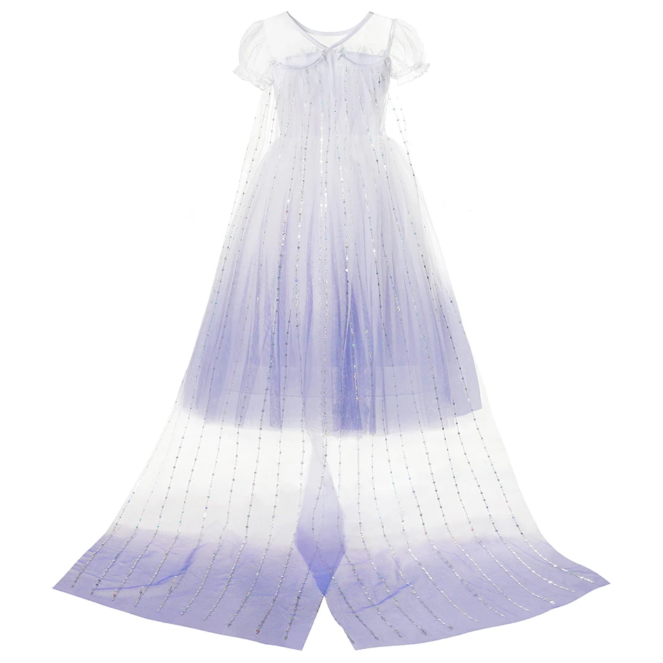 Платье принцессы Эльзы 2 нарядное платье Снежной Королевы для детей лучший