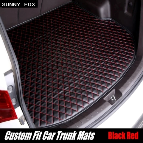Car Trunk mats SUNNY FOX автомобильные коврики для Lexus CT200h GS ES250/350/300 h RX270/350G X 460 h/400 LX570 LS NX 5D автостайлинг ковровые вкладыши - Название цвета: Car Trunk mats
