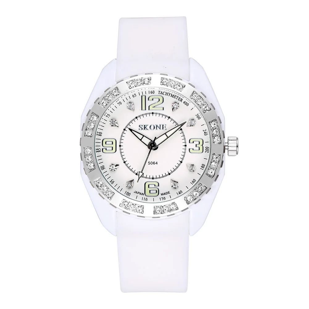 

2020New Fashion Luxury Crystal Diamond Watch for Women Silicone Watchband Quartz Student Watch relogio feminino reloj mujer