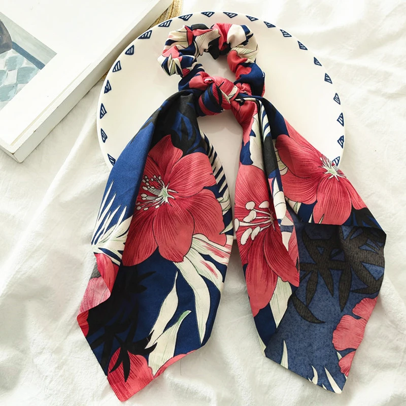 Повязка на голову в цветочек boho scrunchie pack повязка дизайнерский женский аксессуар