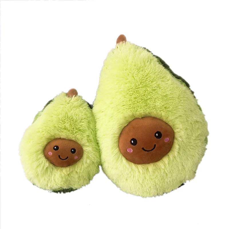 Kawaii авокадо плюшевая подушка фруктовая кукла креативная улыбка плюшевая игрушка в форме растения авокадо Подушка-подарок на день рождения для детей