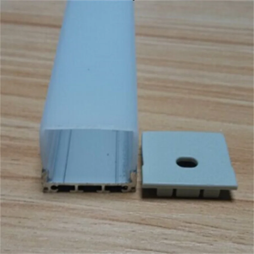 

Free shipping 2m/pcs 66M/lot led aluminium profile with transparent or milky cover and end caps for led strip