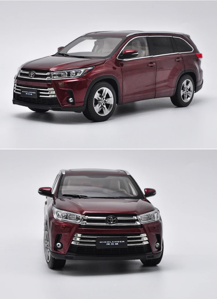 Exquisite gift 1:18 Toyota new Highlander alloy model,simulation die-cast metal collection decoration model,free shipping