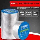 510 м алюминиевая фольга, бутиловая лента, водонепроницаемая самоклеящаяся лента для ремонта труб, наклейка для предотвращения утечки, материал для утечки крыши бунгало