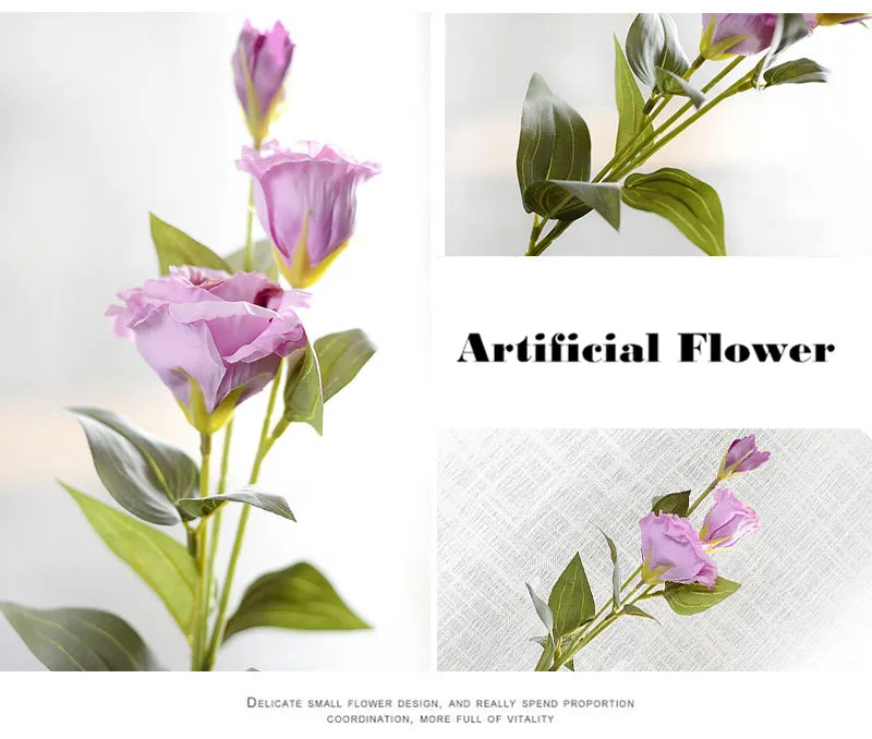 3 шт./лот Eustoma Искусственный шелк цветок дома окно аксессуар для балконов фотографии фоны Platycladus orientalis