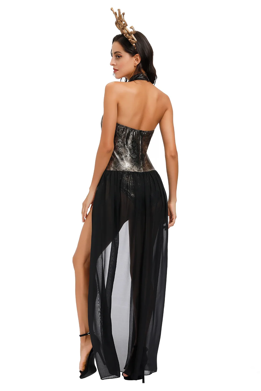 2020 вечерние мы для Хэллоуина косплей змея сирена ведьма костюм древний греческий