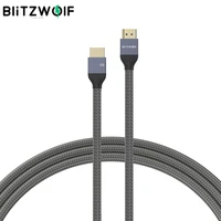 blitzwolf bw hdc5 8k 48gbps hdmi compatible to hdmi compatible cable 8k60hz 4k120hz 10k60hz 48gbps transfer 30awg wire core