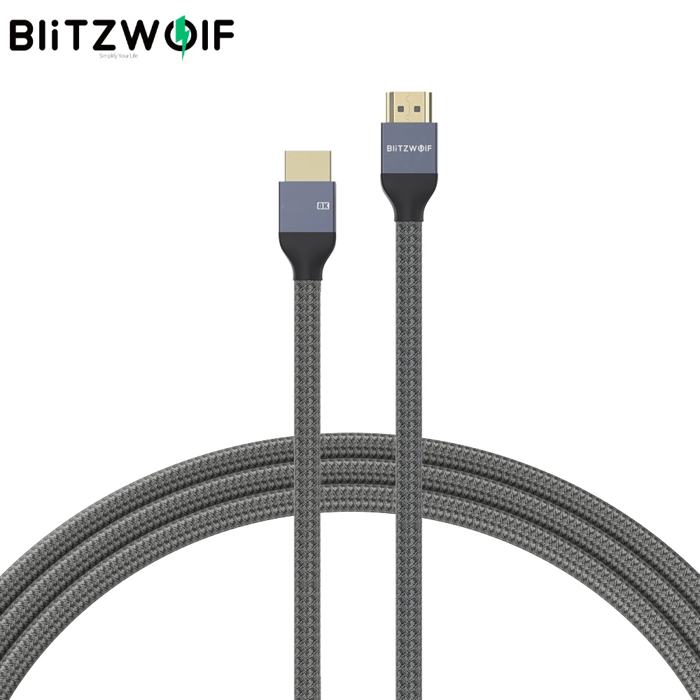 BlitzWolf BW-HDC5 8K 48 Гбит/с совместимому с HDMI к HDMI-совместимый кабель @ 60 Гц 4K 120 10K 60Hz