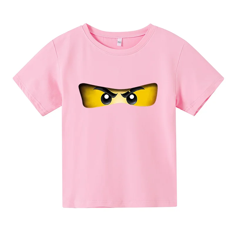 

4-14T Summer Boys Kids Toddler Ninja Ninjago T Shirts Clothing Girl Cartoon Printed Short Sleeve T-Shirt Children Clothes Tees