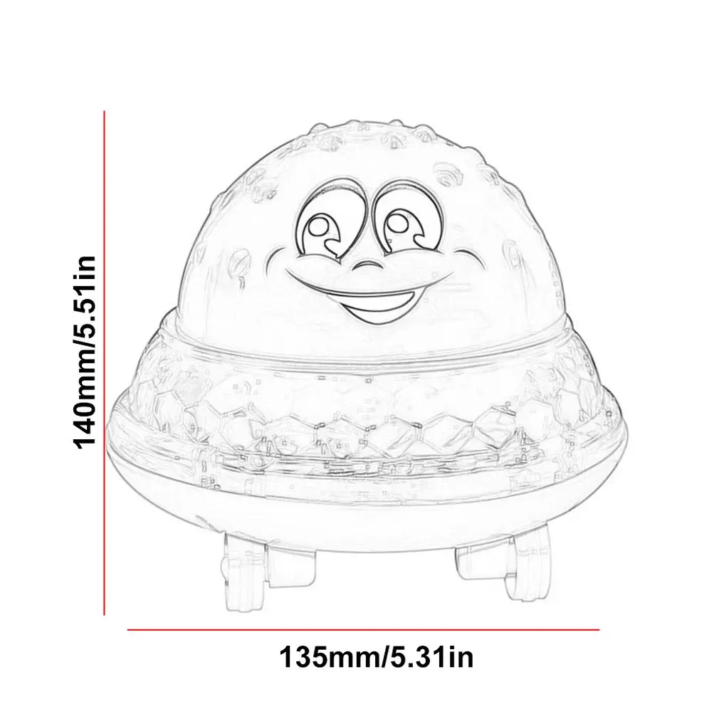 

Funny Infant Bath Toys Baby Electric Induction Sprinkler Ball with Light Music Children Water Play Ball Bathing Toys Kids Gifts