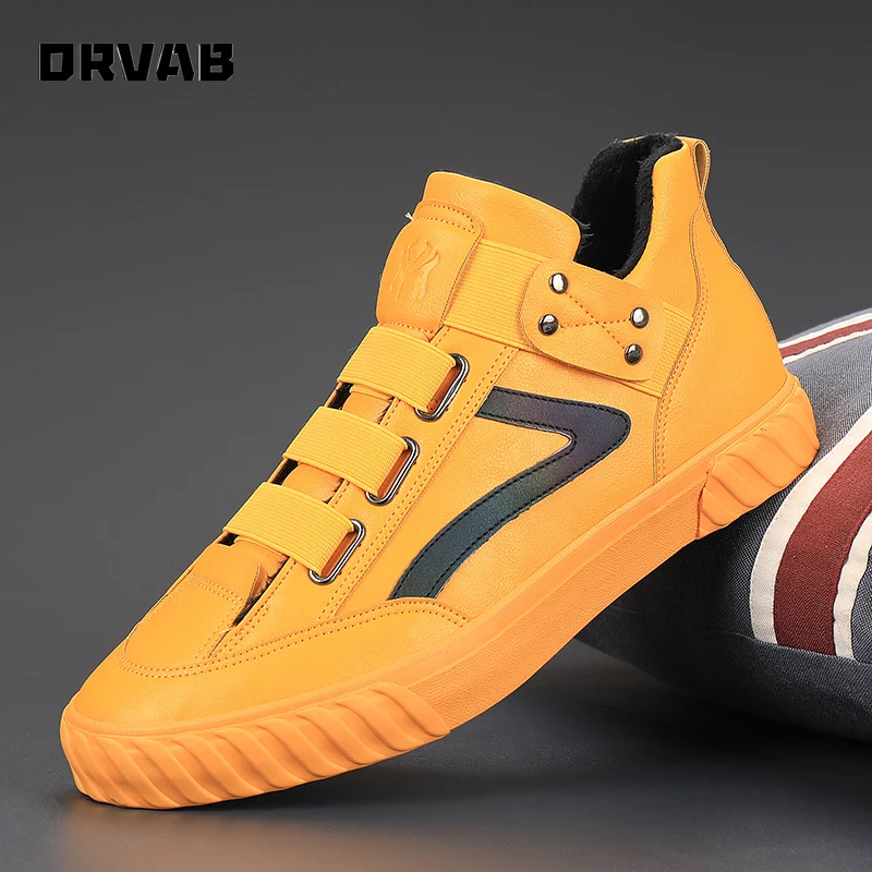 

Men Shoes Warm Plush Winter Men Casual Shoes Slip on Male Footwear Adulto Soft Comfortable Non slip Cotton Shoe Fashion Sneakers