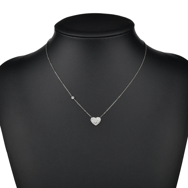 Ожерелье ELSEMODE с подвеской в форме сердца из кубического циркония ожерелье