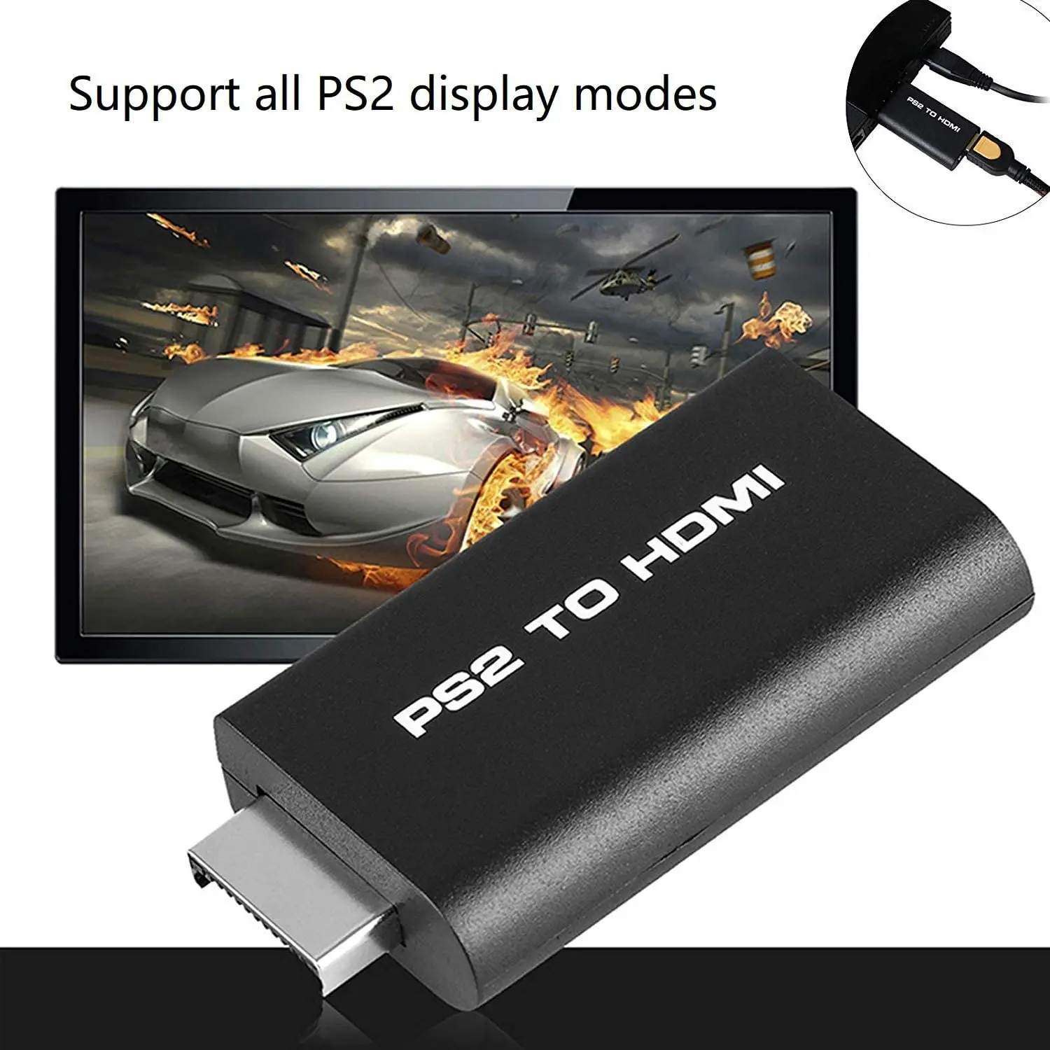 Адаптер-преобразователь для аудио и видео HDV-G300 PS2 в HDMI-совместимый/480p/576i с
