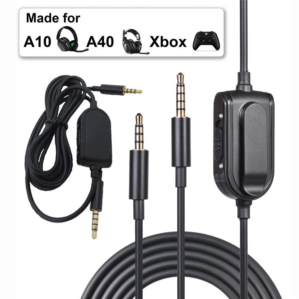 Aux кабель для игровой гарнитуры регулятор громкости звука штырь сменный