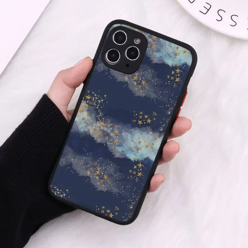 

sky constellation space moon Phone Case Matte Transparent for iPhone 7 8 11 12 s mini pro X XS XR MAX Plus cover funda