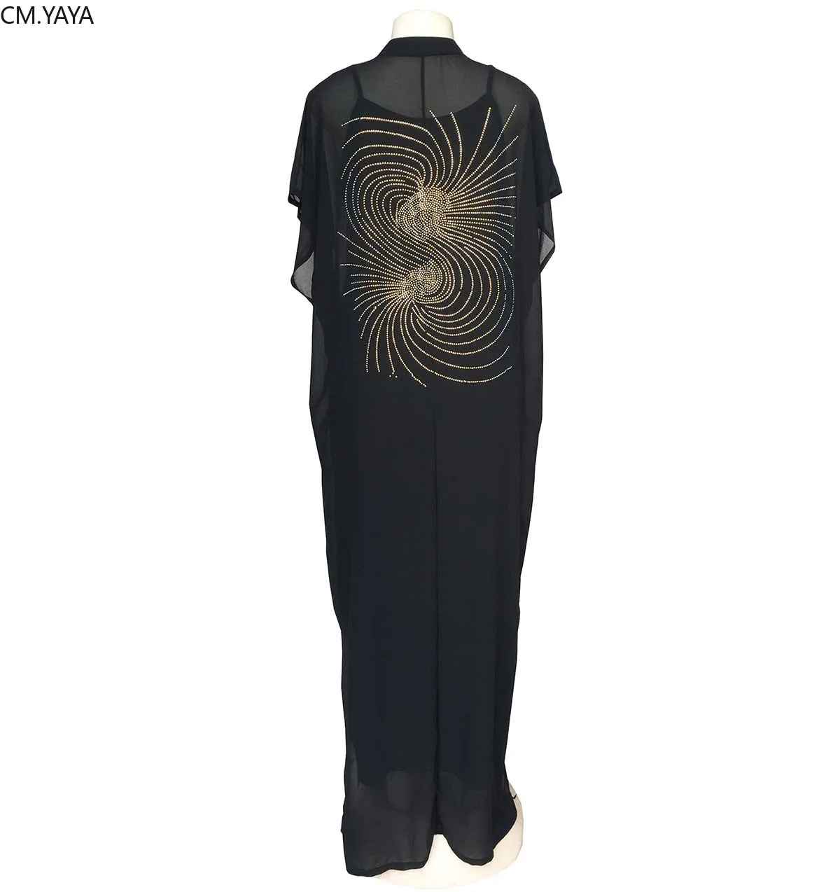 New Autumn Women Hot Drilling Rhinestones Geometric Maxi Dress Lady Elegant Party Evening Batwing Sleeve Long Dresses Vestidos | Женская