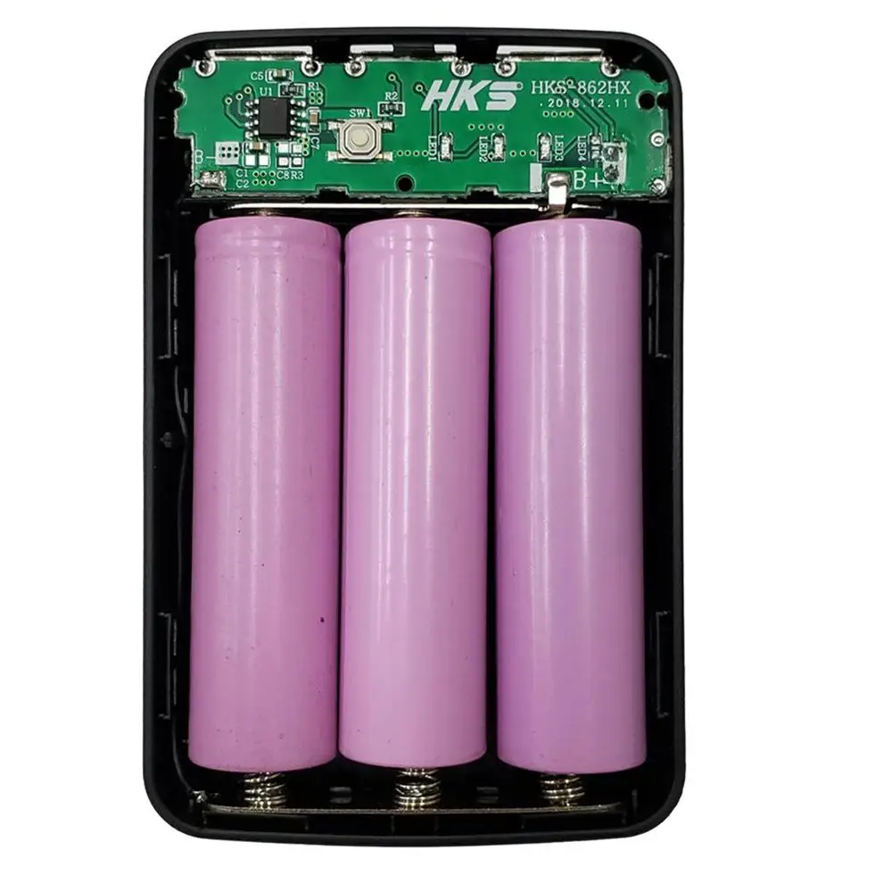 5V 1A 7X18650 DIY Мощность банковская карта чехол 3USB Батарея Shell Box Дело KIT Цифровой ЖК