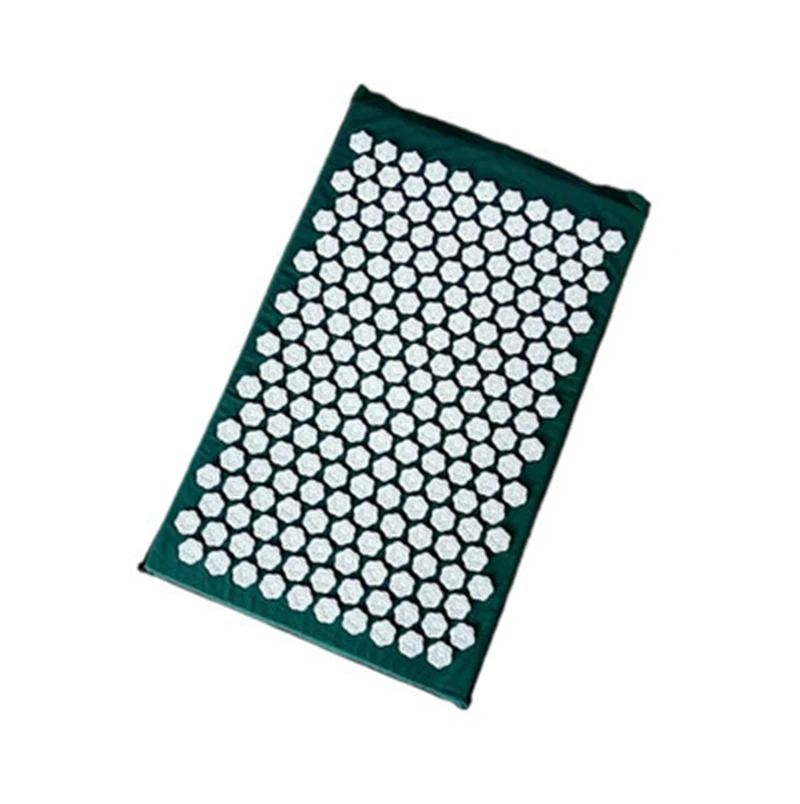 drak green mat Лотос шип иглоукалывание Массажный коврик Акупрессура Подушка тело массаж спины боль снимает Расслабление себя релаксационная подушка сумка - Цвет: drak green mat