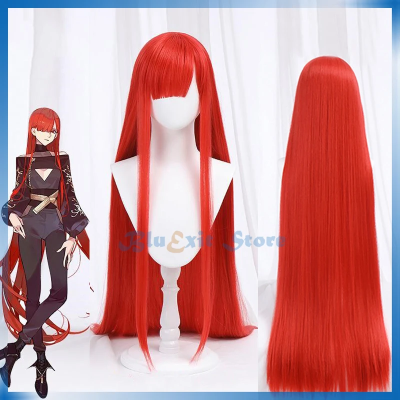 FGO MOON Nobunaga Oda красный парик Fate Grand Order NOBU Косплей 110 см длинные прямые синтетические