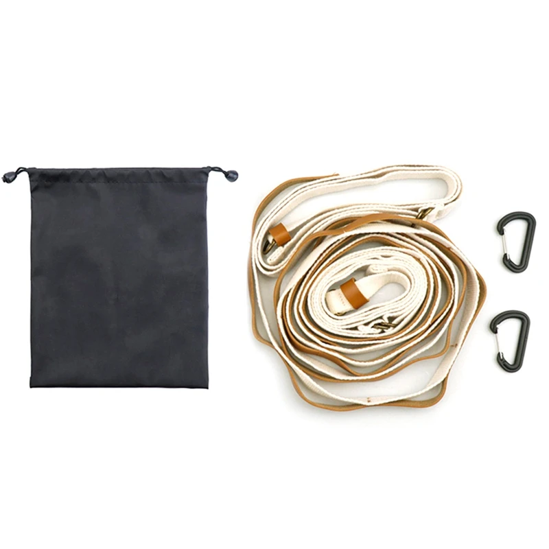 

Pu Leather Tent Lanyard Cord Clothesline Hanging Storage Strap Outdoor Clothesline Hanging Organizer Strap Camping